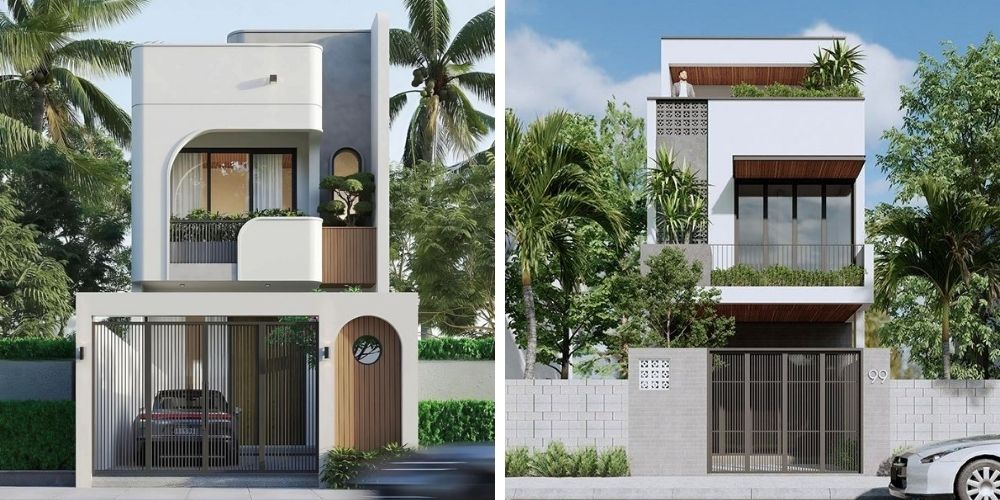 Công trình nhà phố phong cách hiện đại