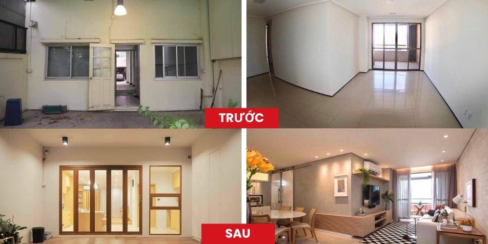 Nhà trước và sau khi cải tạo